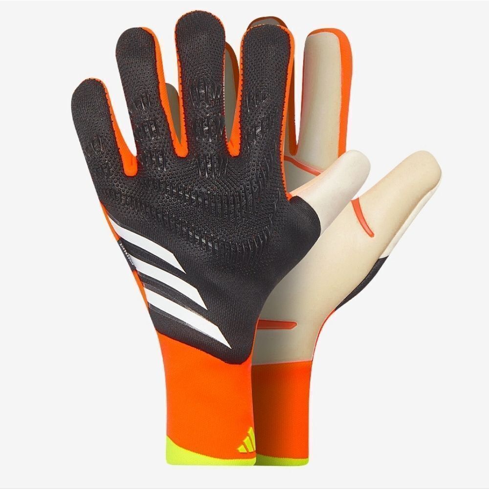 Adidas Predator GL Pro PC Goalkeeper Gloves Orange Black White IQ4023 Size 11